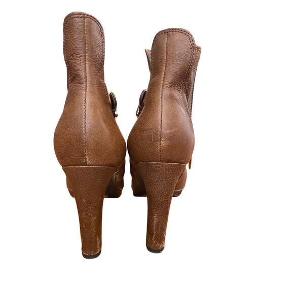 Rockport Ladies Heeled Ankle Boots Brown Designed in Italy Size 7.5 AdiPrene - Picture 10 of 12